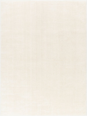 Livabliss Freud Plush Polyester Runner Rug Turkish Woven High Pile Hallway Entryway Accent Ivory, White 9'2" x 12' FEU2309-9212