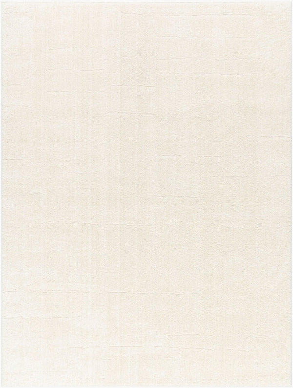 Livabliss Freud Plush Polyester Runner Rug Turkish Woven High Pile Hallway Entryway Accent Ivory, White 9'2" x 12' FEU2309-9212