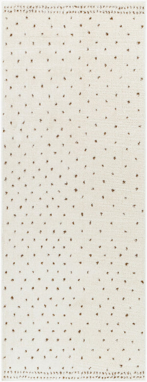 Livabliss Freud Soft High Pile Polyester Runner Rug Turkish Woven Hallway and Entryway Accent Ivory, Brown 2'7" x 7'3" FEU2315-2773