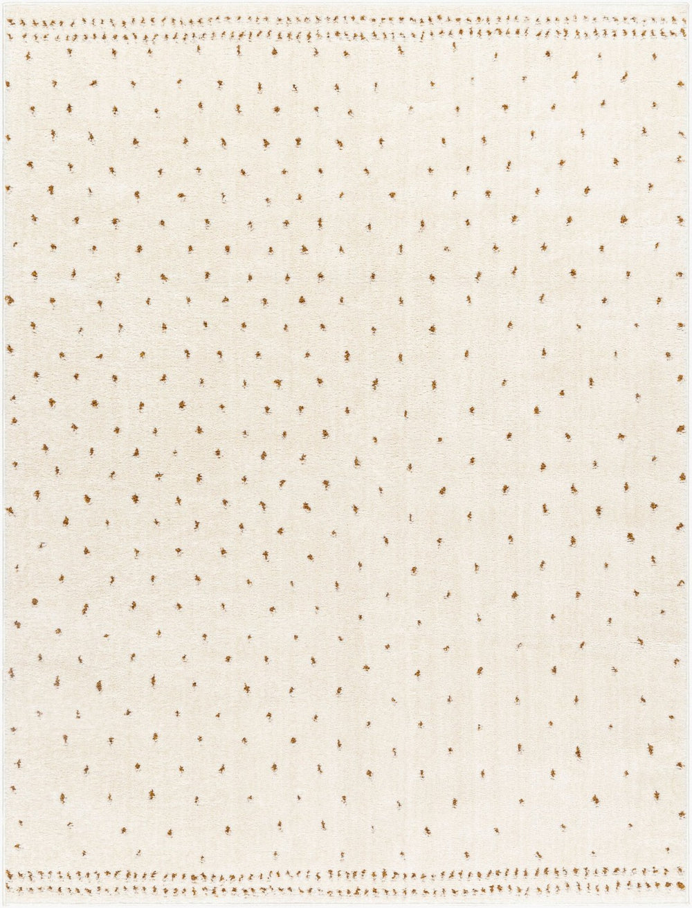 Livabliss Freud Soft High Pile Polyester Runner Rug Turkish Woven Hallway and Entryway Accent Ivory, Brown 9'2" x 12' FEU2315-9212