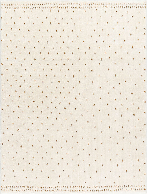 Livabliss Freud Soft High Pile Polyester Runner Rug Turkish Woven Hallway and Entryway Accent Ivory, Brown 9'2" x 12' FEU2315-9212