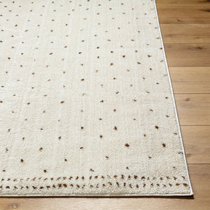 Livabliss Freud Soft High Pile Polyester Runner Rug Turkish Woven Hallway and Entryway Accent Ivory, Brown 9'2" x 12' FEU2315-9212
