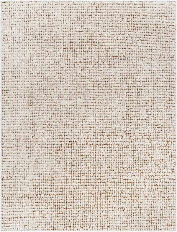 Livabliss Freud Plush High Pile Polyester Runner Rug Woven in Turkey for Hallways and Entryways Ivory, Brown 7'10" x 10' FEU2318-71010