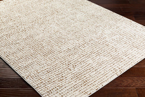 Livabliss Freud Plush High Pile Polyester Runner Rug Woven in Turkey for Hallways and Entryways Ivory, Brown 7'10" x 10' FEU2318-71010