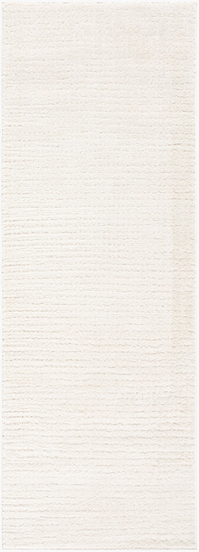 Livabliss Freud Polyester High Pile Runner Rug Woven in Turkey for Hallways and Entryways Ivory, White 2'7" x 7'3" FEU2319-2773