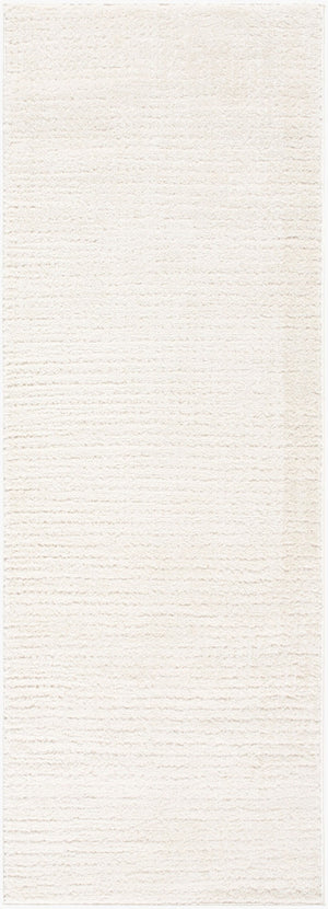 Livabliss Freud Polyester High Pile Runner Rug Woven in Turkey for Hallways and Entryways Ivory, White 2'7" x 7'3" FEU2319-2773