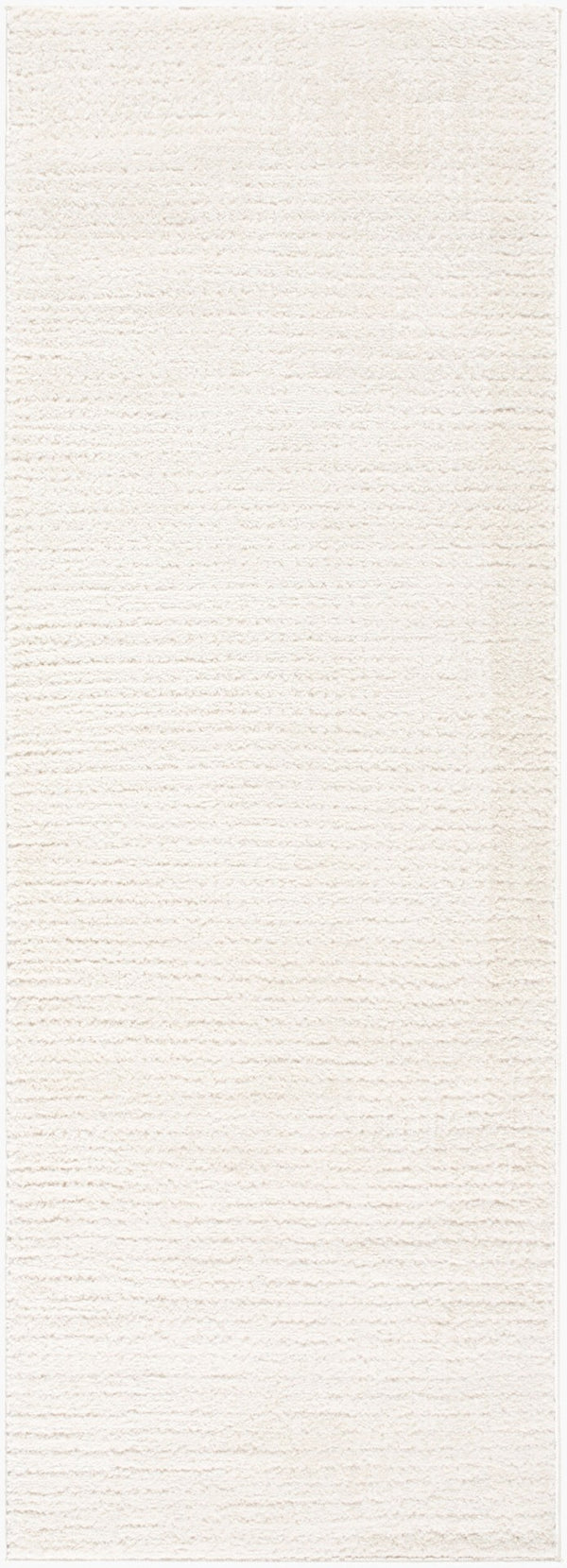 Livabliss Freud Polyester High Pile Runner Rug Woven in Turkey for Hallways and Entryways Ivory, White 2'7" x 7'3" FEU2319-2773