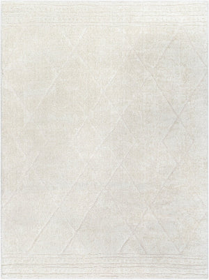 Livabliss Freud High Pile Polyester Runner Rug Intricate Pattern for Hallway or Bedroom Ivory, White 9'2" x 12' FEU2324-9212