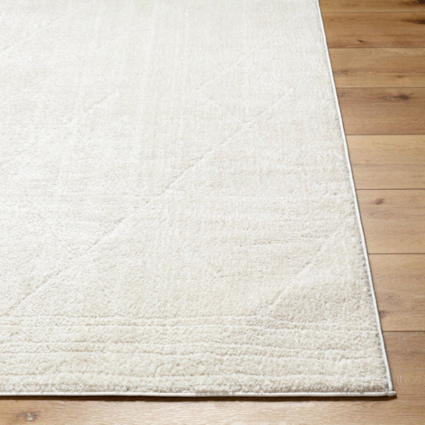 Livabliss Freud High Pile Polyester Runner Rug Intricate Pattern for Hallway or Bedroom Ivory, White 9'2" x 12' FEU2324-9212
