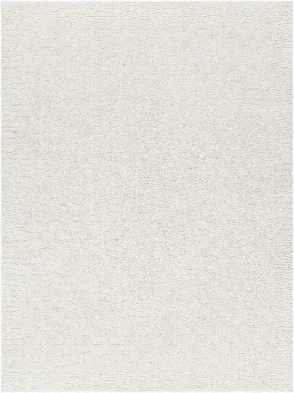 Livabliss Freud Plush High Pile Polyester Runner Rug Woven in Turkey for Hallways and Entryways Ivory, White 5'3" x 7' FEU2327-537