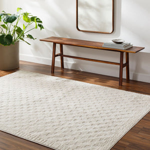 Livabliss Freud Plush High Pile Polyester Runner Rug Woven in Turkey for Hallways and Entryways Ivory, White 2'7" x 7'3" FEU2327-2773