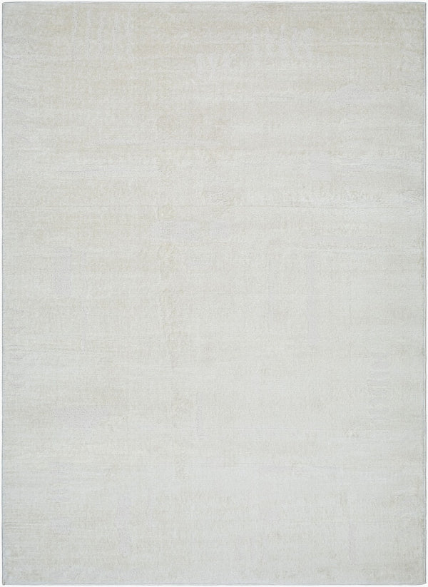 Livabliss Freud Turkish Polyester High Pile Runner Rug for Hallways and Entryways Ivory, White 5'3" x 7' FEU2328-537