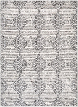 Livabliss Freud Machine Woven Polyester Area Rug Plush Pile Transitional Pattern for Living Rooms Ivory, Black 9'2" x 12' FEU2332-9212