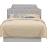 Alta Queen Headboard Bed Grey Fabric