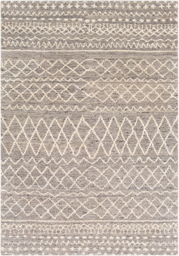 Surya Fez Luxurious Handmade 2' X 3' Wool Area Rug - High-pile, Durable Design For Stylish Home Decor Taupe Wool Fez2300-23