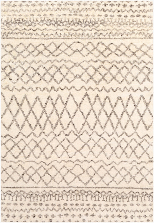 Surya Fez Luxurious Handmade 2' X 3' Wool Area Rug - High-pile, Durable Design For Stylish Home Decor Ivory Wool Fez2301-810