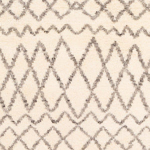 Surya Fez Luxurious Handmade 2' X 3' Wool Area Rug - High-pile, Durable Design For Stylish Home Decor Ivory Wool Fez2301-810