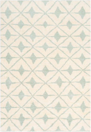 Surya Fez Luxurious Handmade 2' X 3' Wool Area Rug - High-pile, Durable Design For Stylish Home Decor Seafoam Wool Fez2304-576