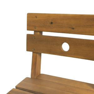 English Elm Christopher Knight Home® - ASHLYN Acacia Barstools Set of 2 - Rustic Teak Finish Outdoor/Indoor Stools with Backs, 400 lb Capacity 71890.00