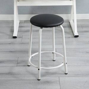 English Elm White Tempered Glass Drafting Table with Chair Steel Frame Tilting Artist Desk W347119824