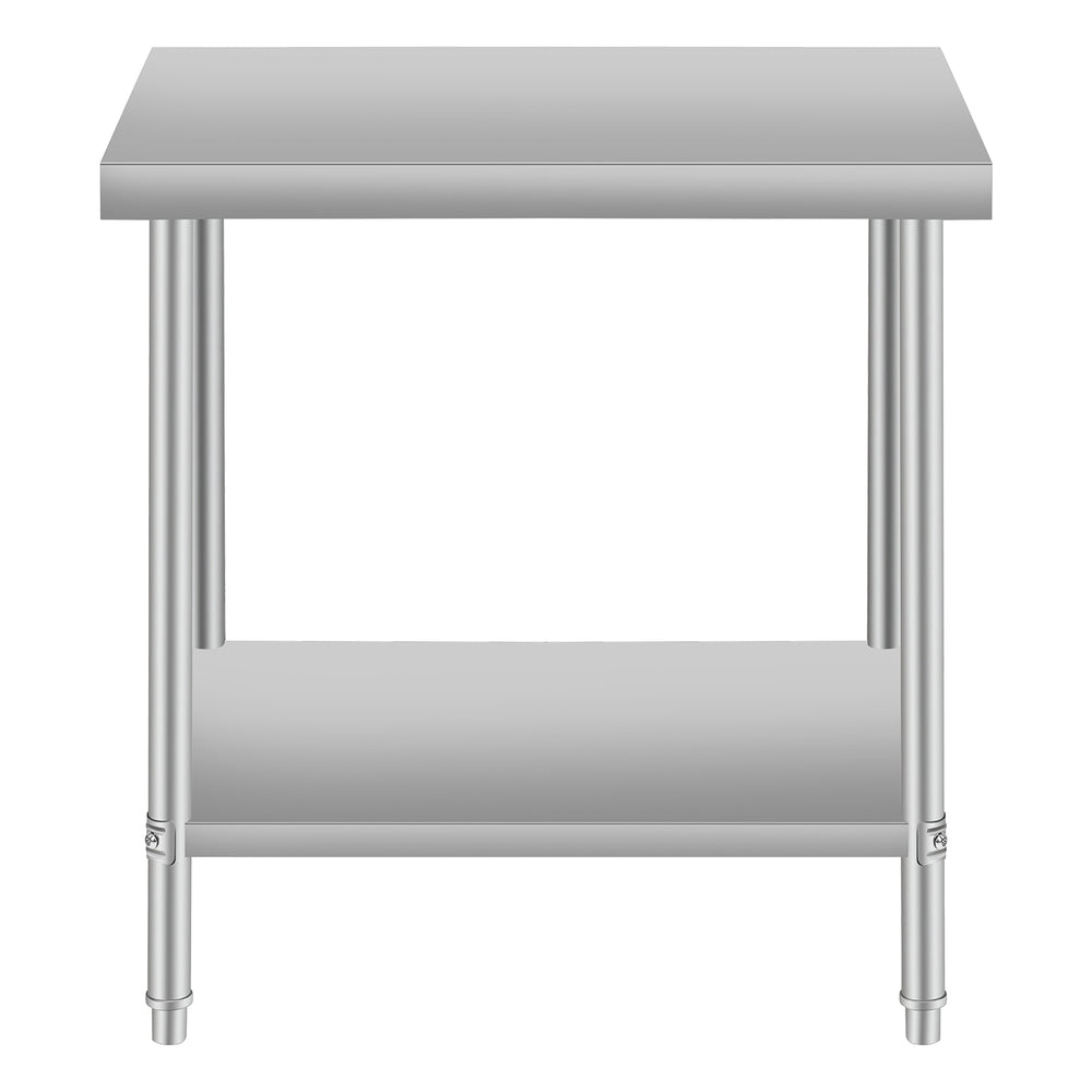English Elm 24''*18'' Stainless Steel Prep Table with Under Shelf for Professional Food Service W3167P300148