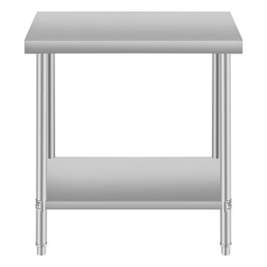 English Elm 24''*18'' Stainless Steel Prep Table with Under Shelf for Professional Food Service W3167P300148