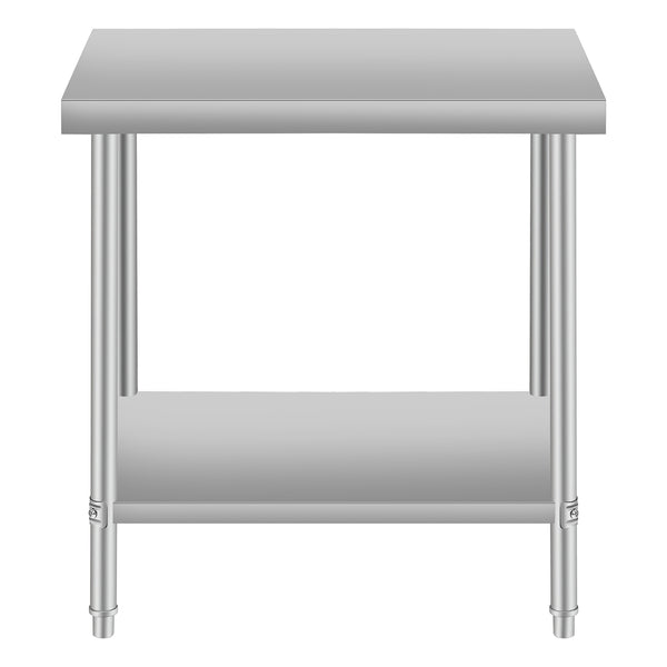 English Elm 24''*18'' Stainless Steel Prep Table with Under Shelf for Professional Food Service W3167P300148