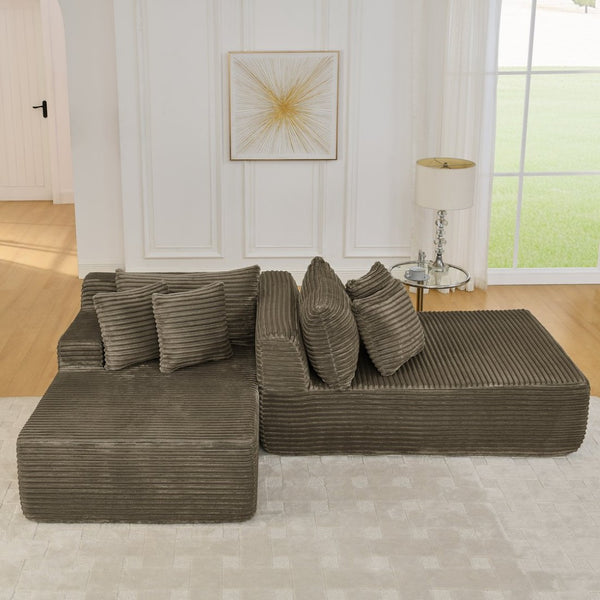 English Elm Two-Seater Lazy Lounge Chair - Plush Velvet Sofa For Relaxed Indoor Living, No Assembly Needed! W487S00379-GIGA
