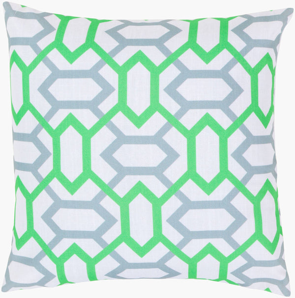 Surya Zoe Accent Pillow - 18" X 18" Durable Polyester Cushion For Chic Home Decor & Easy Care Comfort Dusty Sage Polyester Ff048-1818p