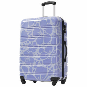 English Elm Hardshell Polycarbonate Luggage Set Three Piece Tsa Lock Spinner Travel Suitcases Blue N732P306618C