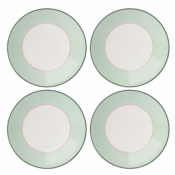 Lenox Kate Spade Make It Pop Accent Plates, Set of 4 Green, GREEN PORCELAIN 894612