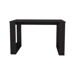 English Elm Wengue Rectangular Writing Desk with Spacious Work Surface, Sturdy Wood Legs, Elegant Dark Finish B062P290294