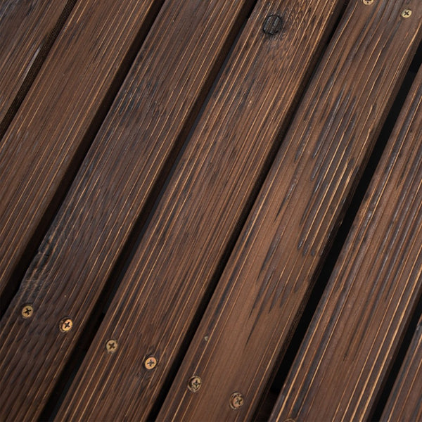 English Elm Outsunny 7' Wooden Garden Bridge With Safety Rails - Charming Footbridge For Ponds, Streams & Walkways W2225P174529-GIGA