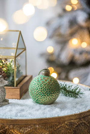 English Elm D3" Glass Christmas Ball Ornaments Set Of 12 - Elegant Holiday Decor For Trees, Wreaths & Events W2078P247901