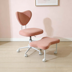 English Elm Meditation Floor Chair Ergonomic Lumbar Support Plush Seat Swivel Base Study W3248P456664