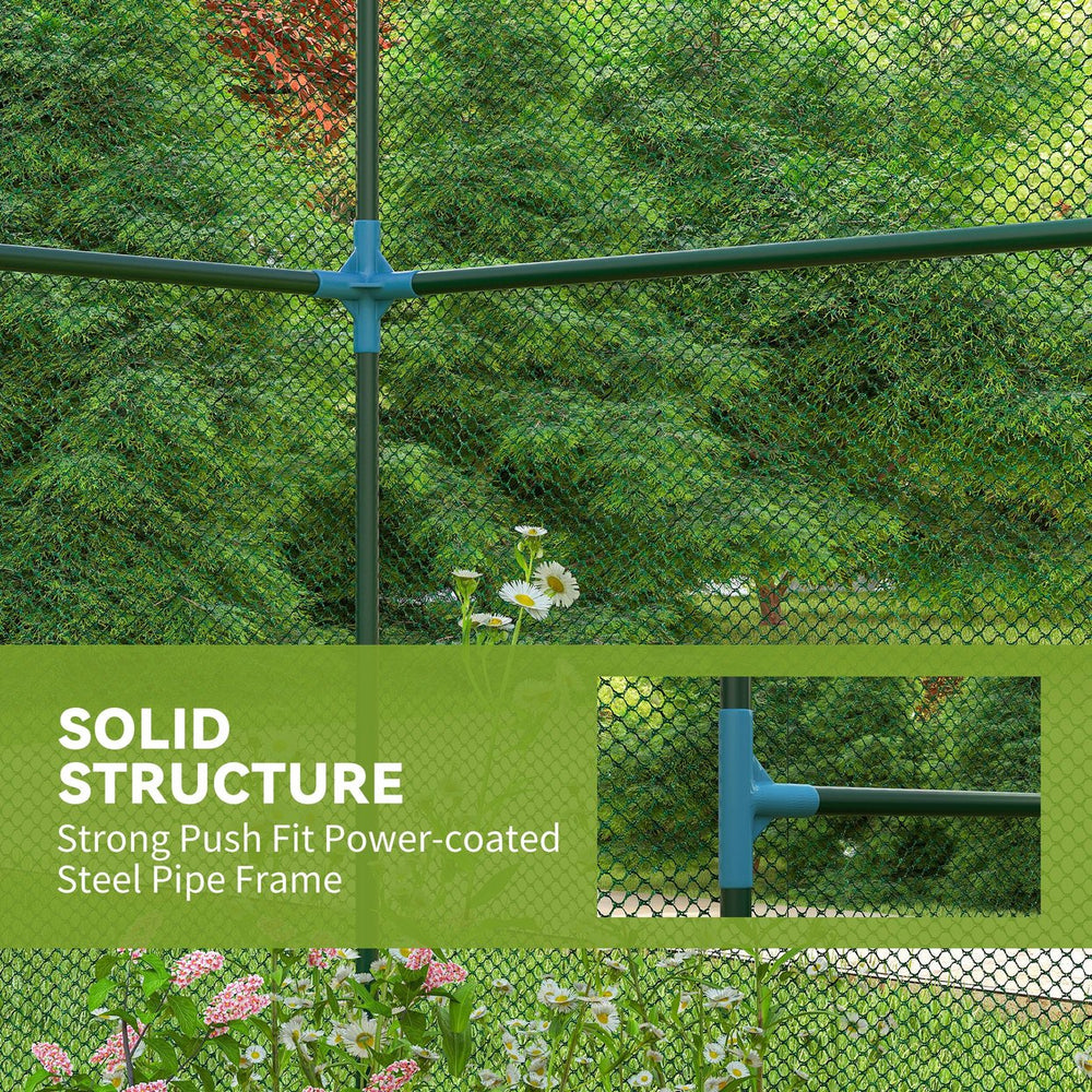 English Elm Plant Protector Walk-in Mesh Crop Cage Steel Frame Garden Enclosure Windproof T3971P440207
