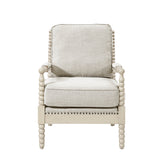 Madison Park Donohue Traditional Accent Arm Chair MP100-1241 Light Grey/Antique Cream