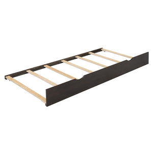 English Elm Queen Wooden Platform Bed With Trundle, 2 Storage Drawers & Padded Headboard In Espresso Finish N820S00010P-GIGA