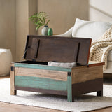 Christopher Knight Home® - Noble House - Combes Boho Handmade Distressed Mango Wood Storage Coffee Table