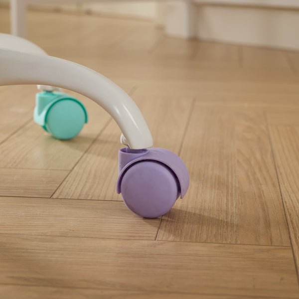 English Elm A&A Plush Faux Fur Office Chair with Ergonomic Wrap Back, Breathable No-Shed Seat and Stable Base Violet W1143P324152