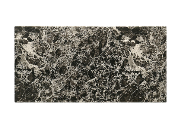 English Elm Contemporary 3-Piece Table Set With Faux Marble Top & Sturdy Wooden Legs - Modern Living Room Style B2741P391796