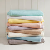 Madison Park Liquid Cotton Casual Blanket MP51N-4642 Blush