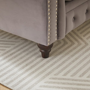 English Elm Fx Modern 3-Seat + 3-Seat Combo Sofa Set - Luxurious Velvet Upholstery, Solid Wood Frame & Cushions W1926S00065