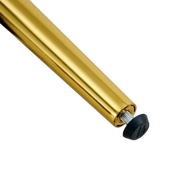 English Elm 2 Modern Dining Chairs with Plush PU Cushions and Gold Metal Legs for Stylish Comfort at Home Black+Gold W1151P294397