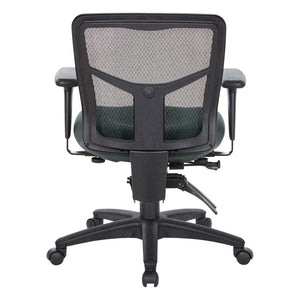 OSP Home Furnishings Progrid® Ergonomic Mid Back Mesh Office Chair with Lumbar Support and Pneumatic Height Adjust 92893-2M
