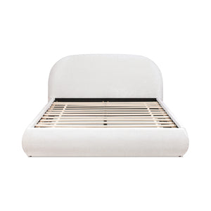 English Elm Jennifer Taylor Home - Archie Modern Upholstered Platform Bed, Queen – Cozy Chenille Design With Arch-Shape Headboard B2719P265594