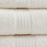 Madison Park Organic Modern/Contemporary 6 Piece Organic Cotton Towel Set MP73-5138 Ivory