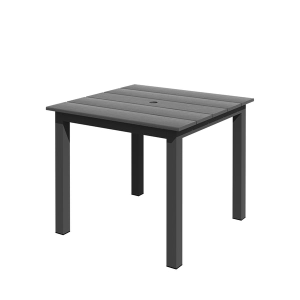 English Elm A Versatile Outdoor Dining Table: Stylish Hdpe Design For Patios, Balconies, And Gardens T3898P371571