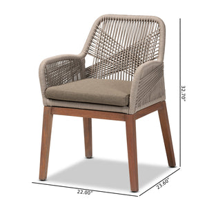 English Elm Modern Rattan Frame Counter Stool with Foam Padded Seat for Bohemian Coastal Kitchens B2750P470063