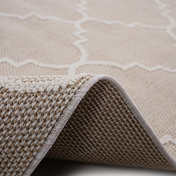 English Elm Loom & Luxe Collection 4X6 Ivory Trellis Area Rug - Stylish, Durable, Kid & Pet Friendly For Any Space B335P289601